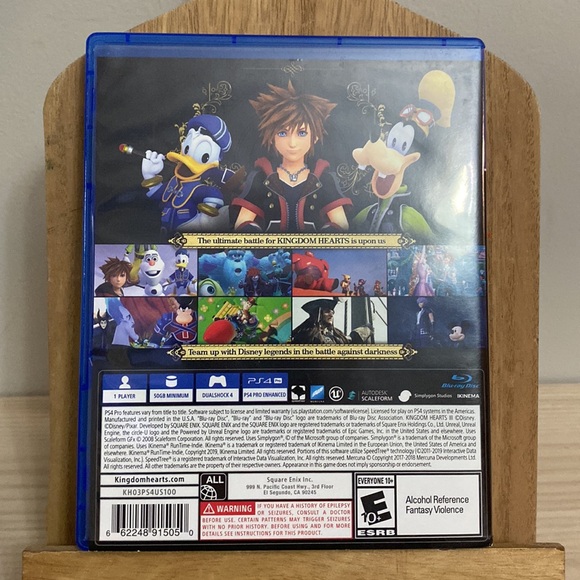PS4 Kingdom Hearts Playstation video game - Picture 7 of 8